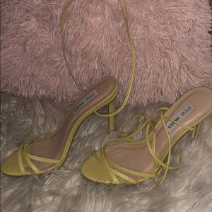 Yellow Strappy Steve Madden Heels